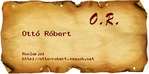 Ottó Róbert névjegykártya