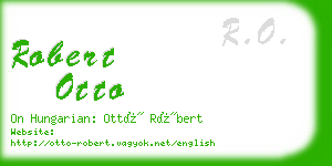 robert otto business card